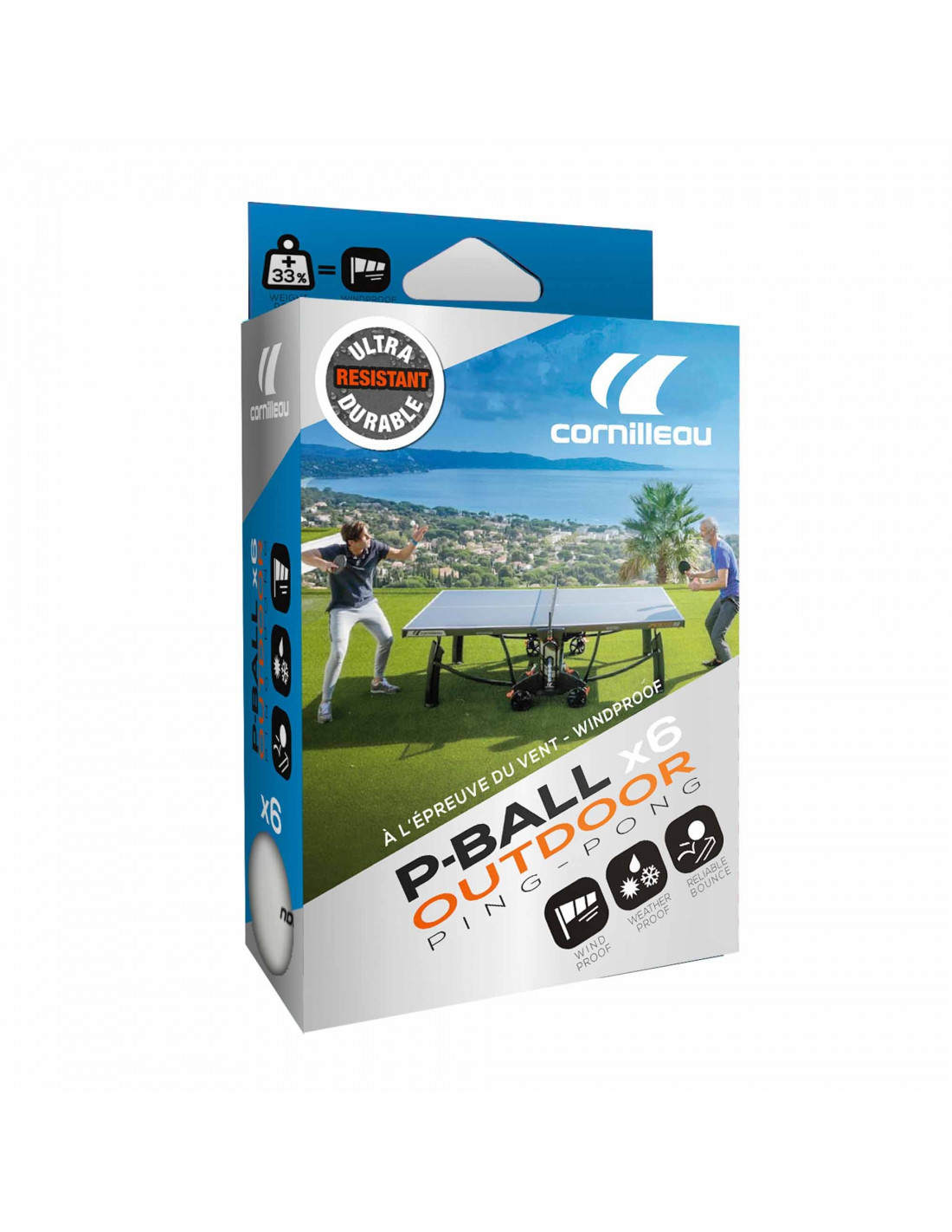 Cornilleau P-Ball Balls Outdoor 40+