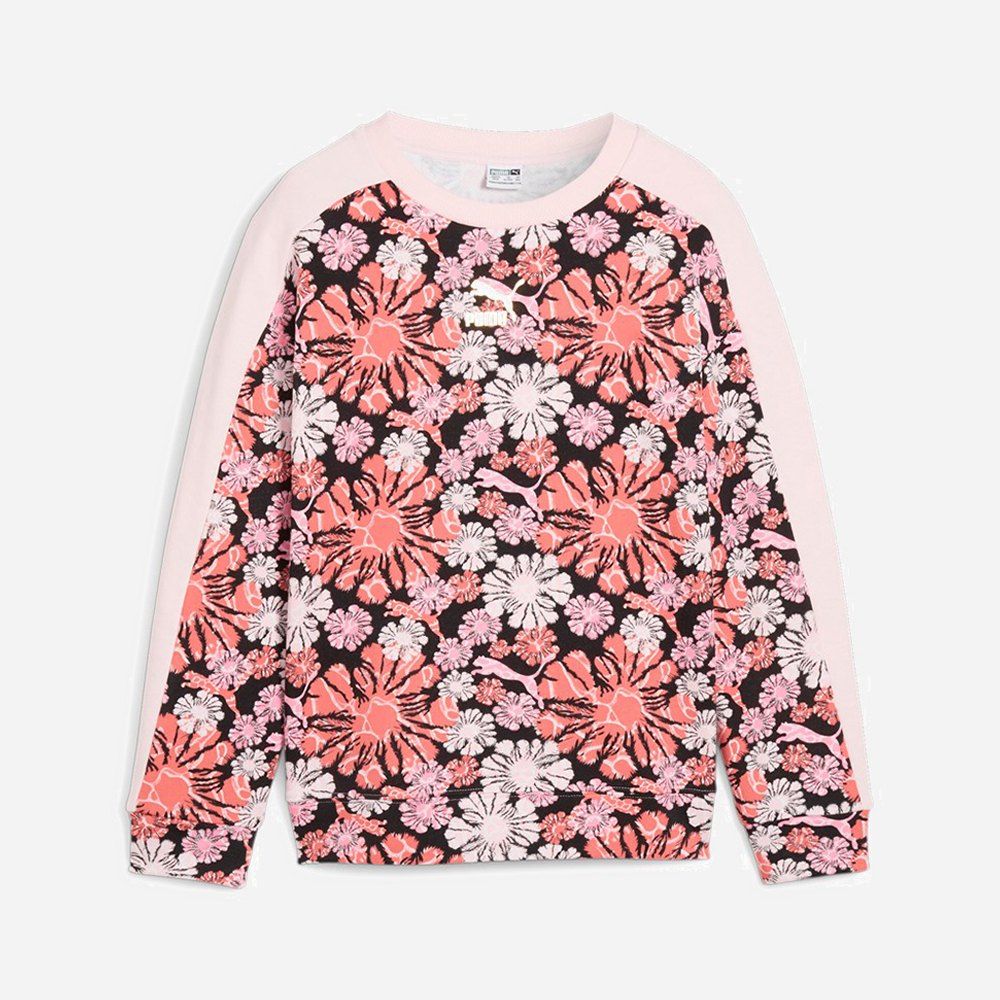 T7 SNFLR AOP CREW TR G PUMA