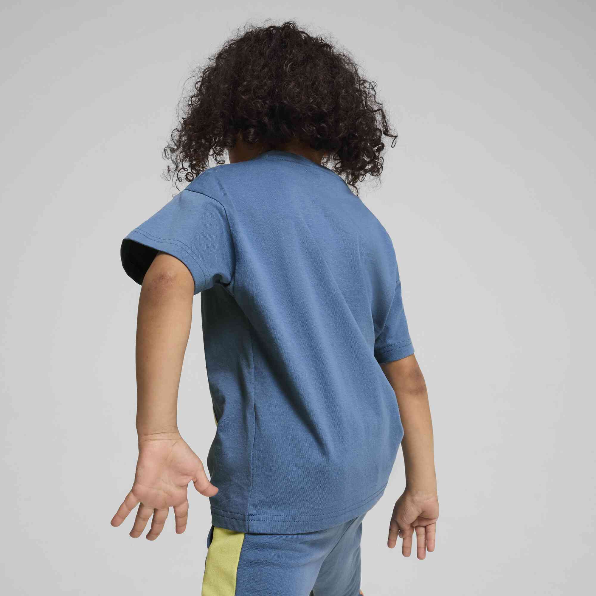 PUMA X Playmobil Graphic Tee Blue Horizo Uşaq Köynəyi