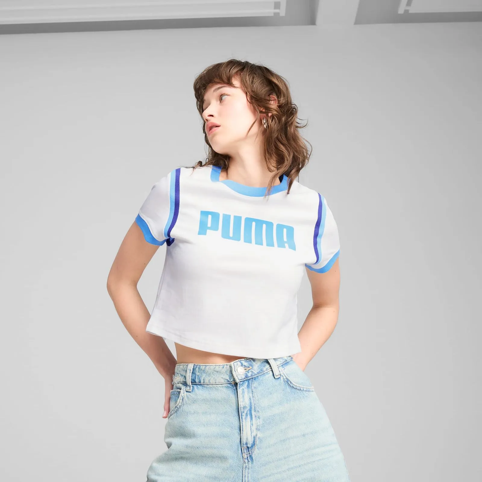 PUMA Future Archive Graphic Baby Tee Uşaq Köynəyi
