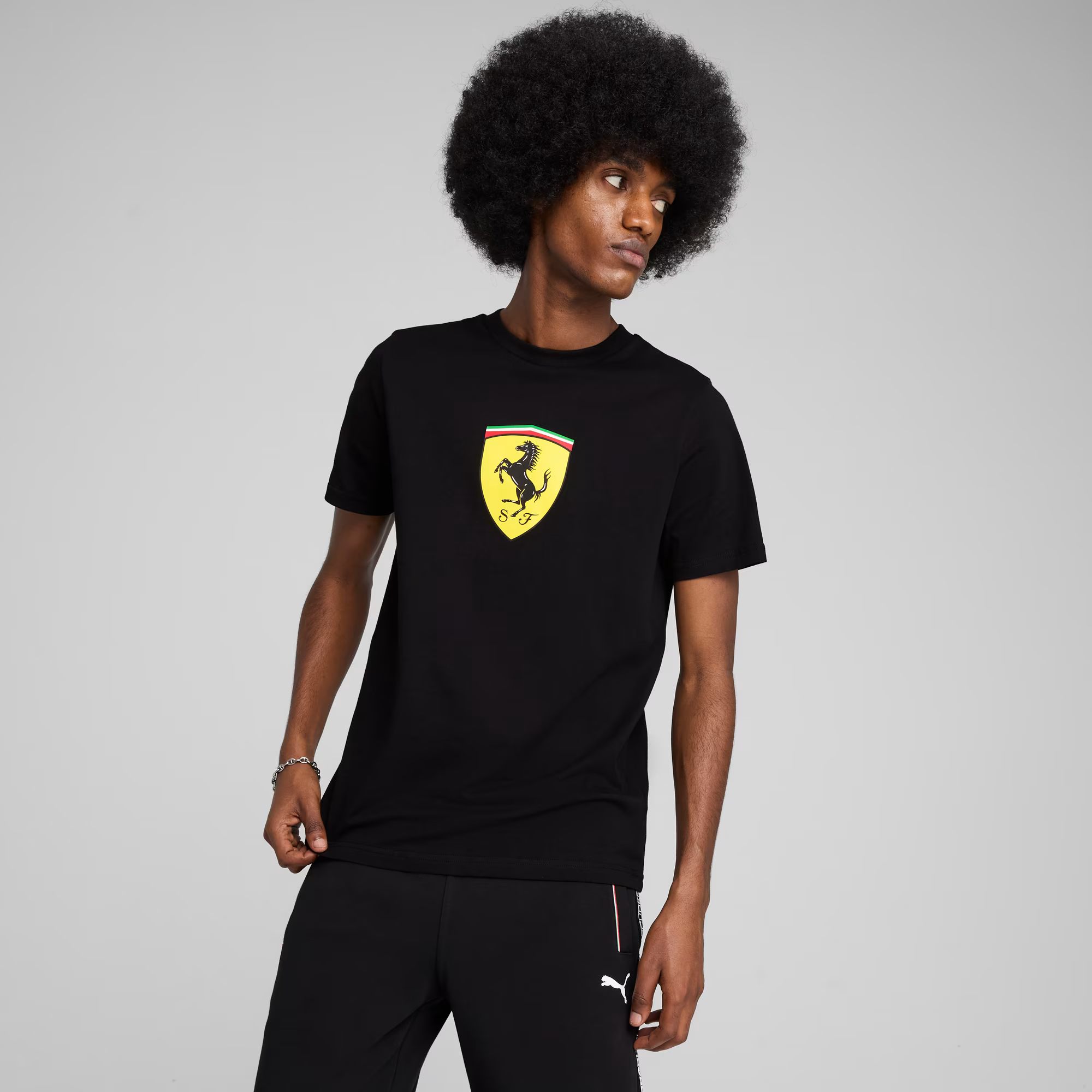 PUMA Ferrari Race Colored Big Shield Tee Kişi Köynəyi