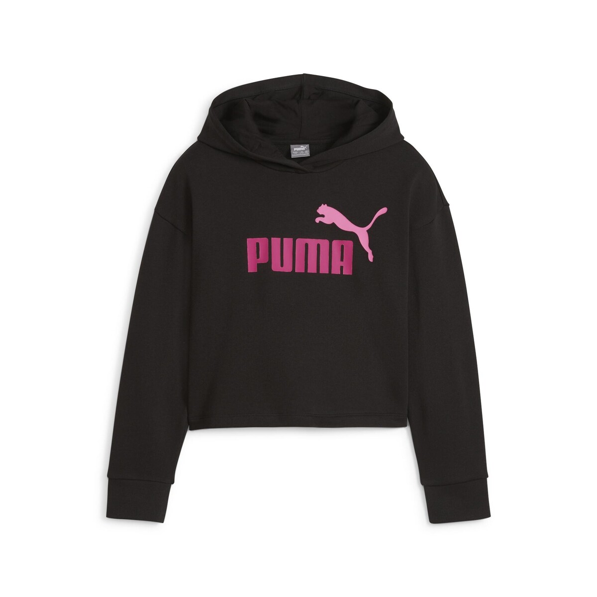 ESS+ 2COLOR LOGO SHORT LENGTH HOODIE TR G PUMA