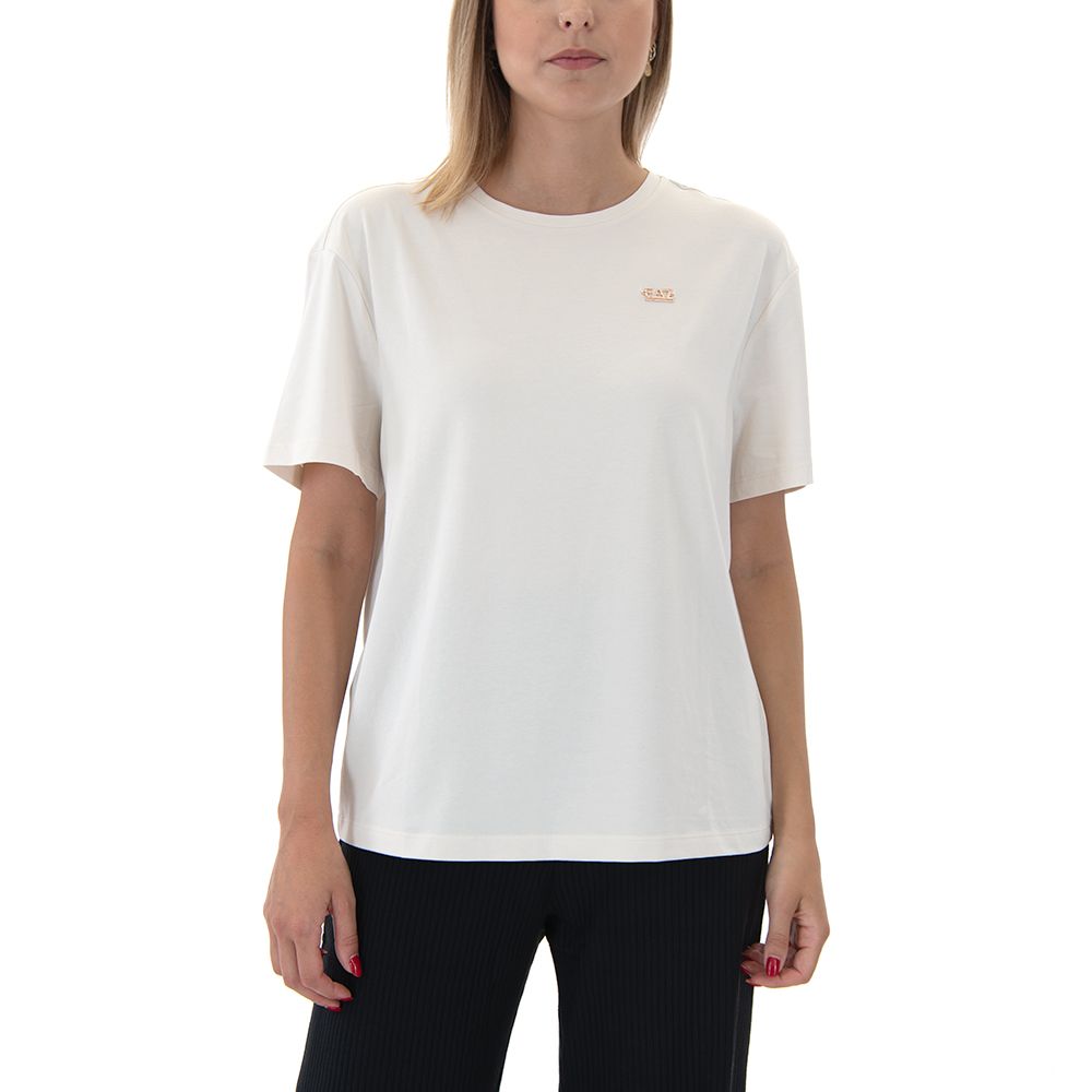 EA7 QADIN AĞ QISAQOL KÖYNƏYİ