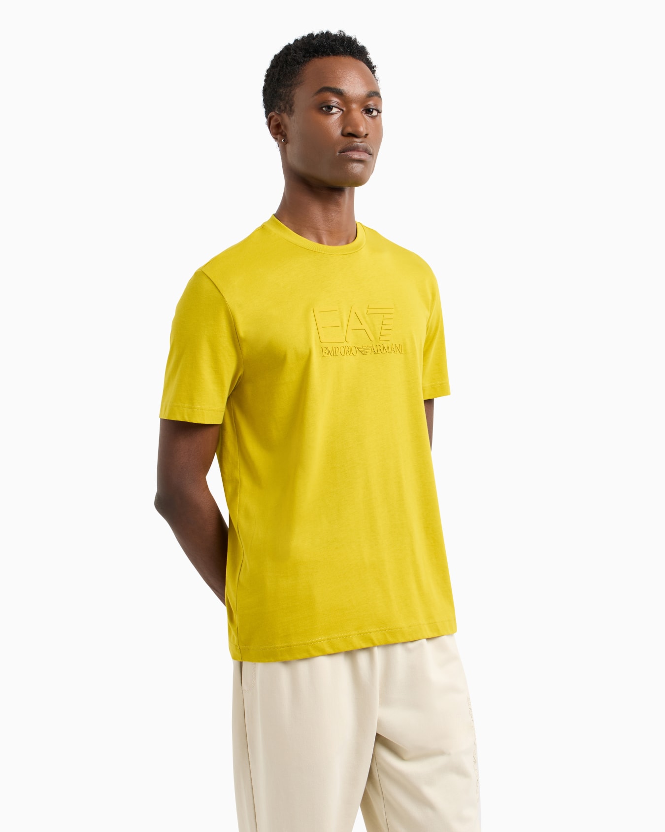 Emporio Armani EA7 Visibility Kişilər üçün pambıq köynək