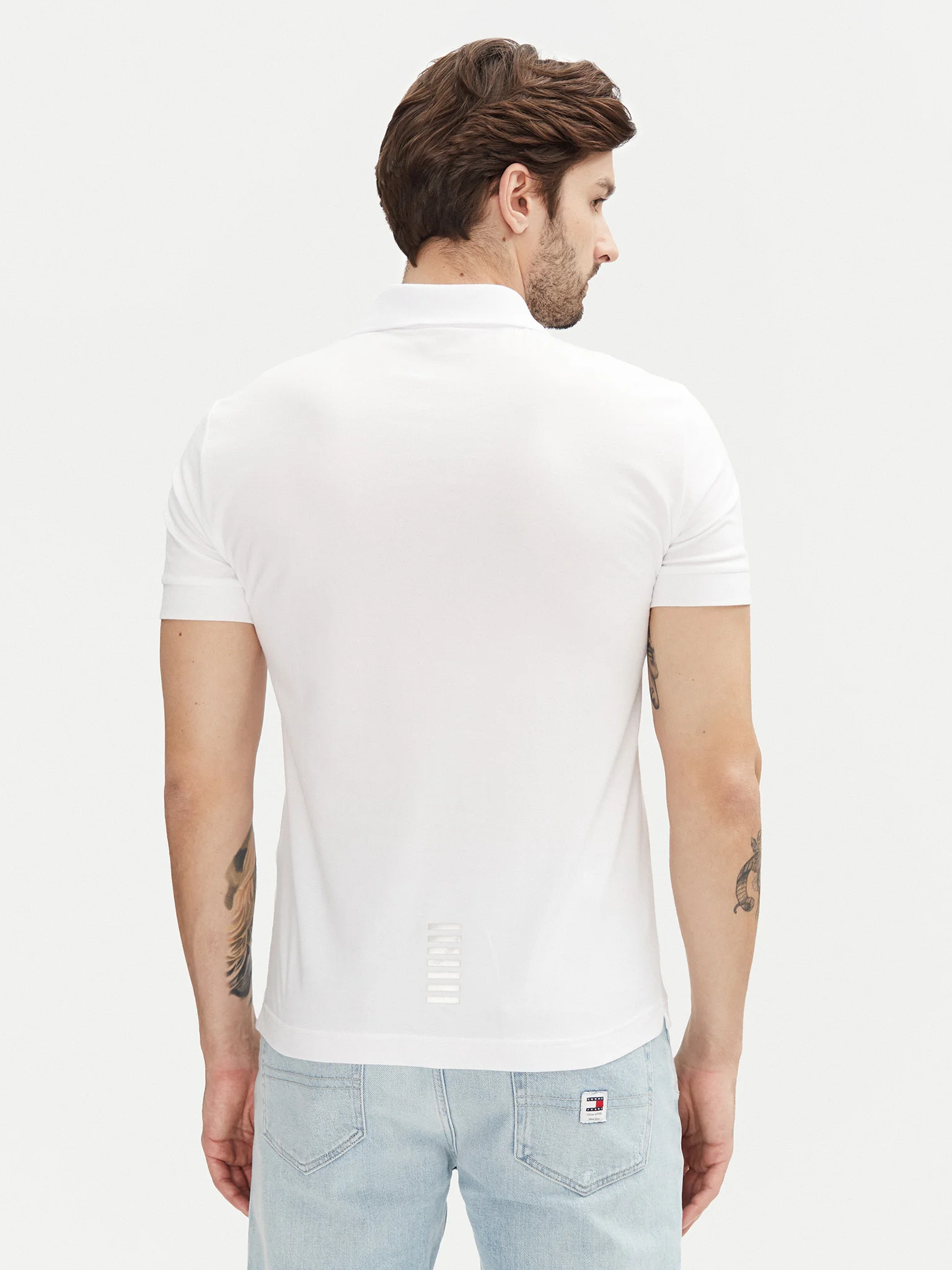 Emporio Armani EA7 Kişilər üçün pambıq polo köynək