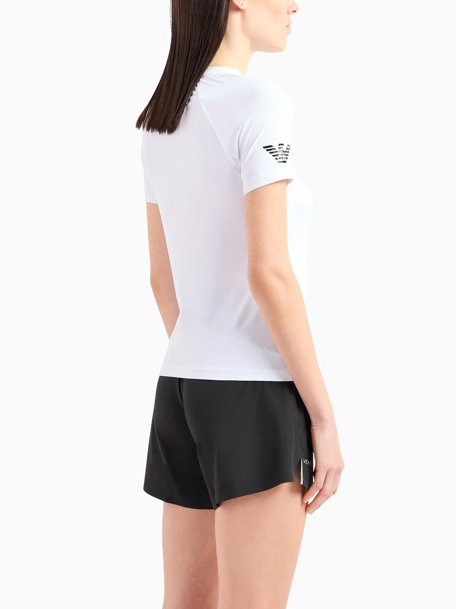 Emporio Armani EA7 Tennis Pro Qadınlar üçün dairəvi yaxa köynək