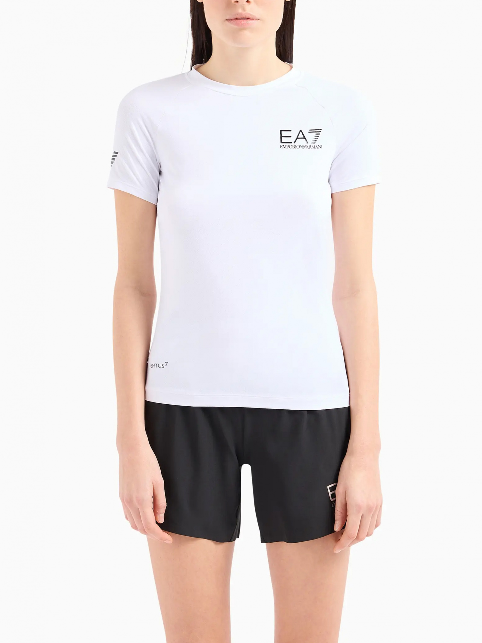 Emporio Armani EA7 Tennis Pro Qadınlar üçün dairəvi yaxa köynək