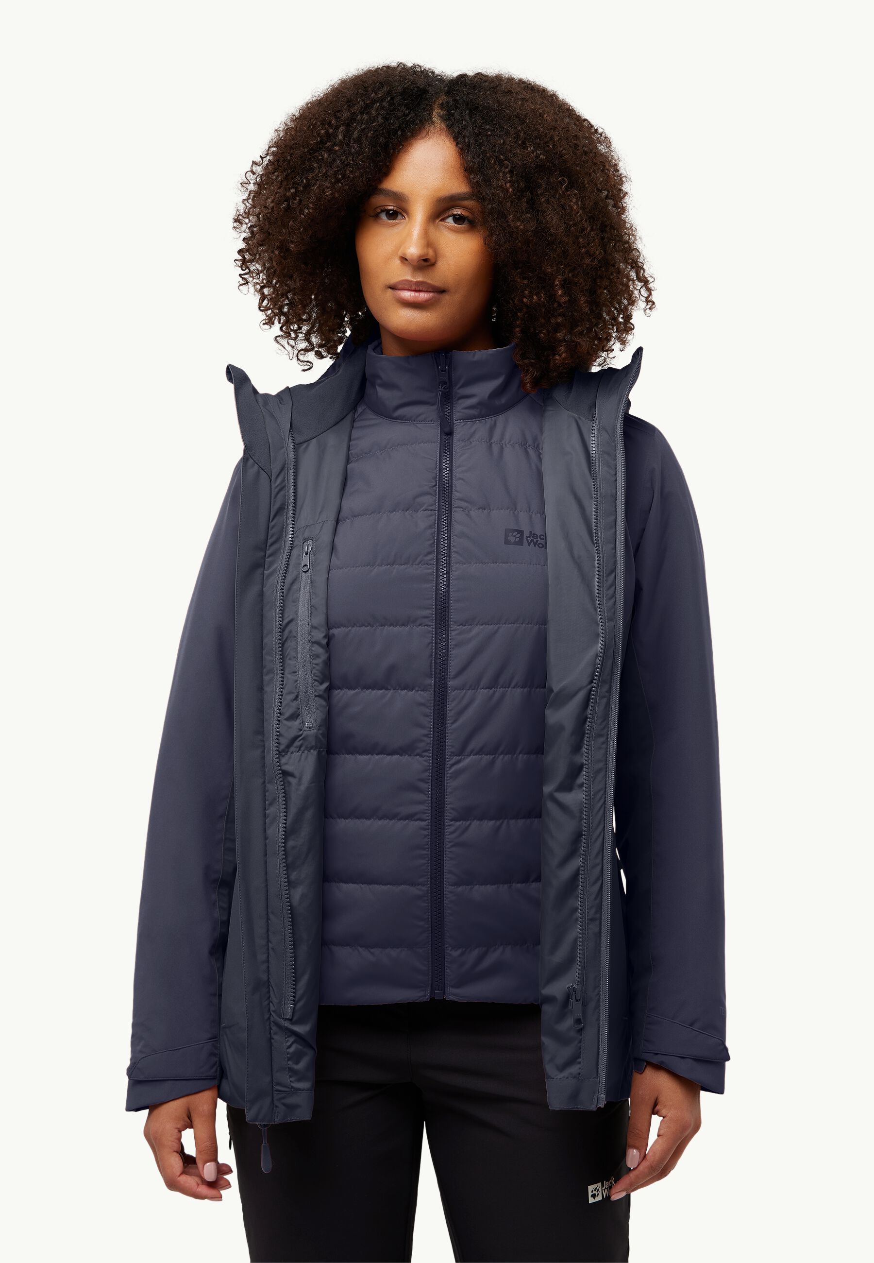 Jack Wolfskin HUNBERG 3IN1 Qadınlar üçün gödəkçə