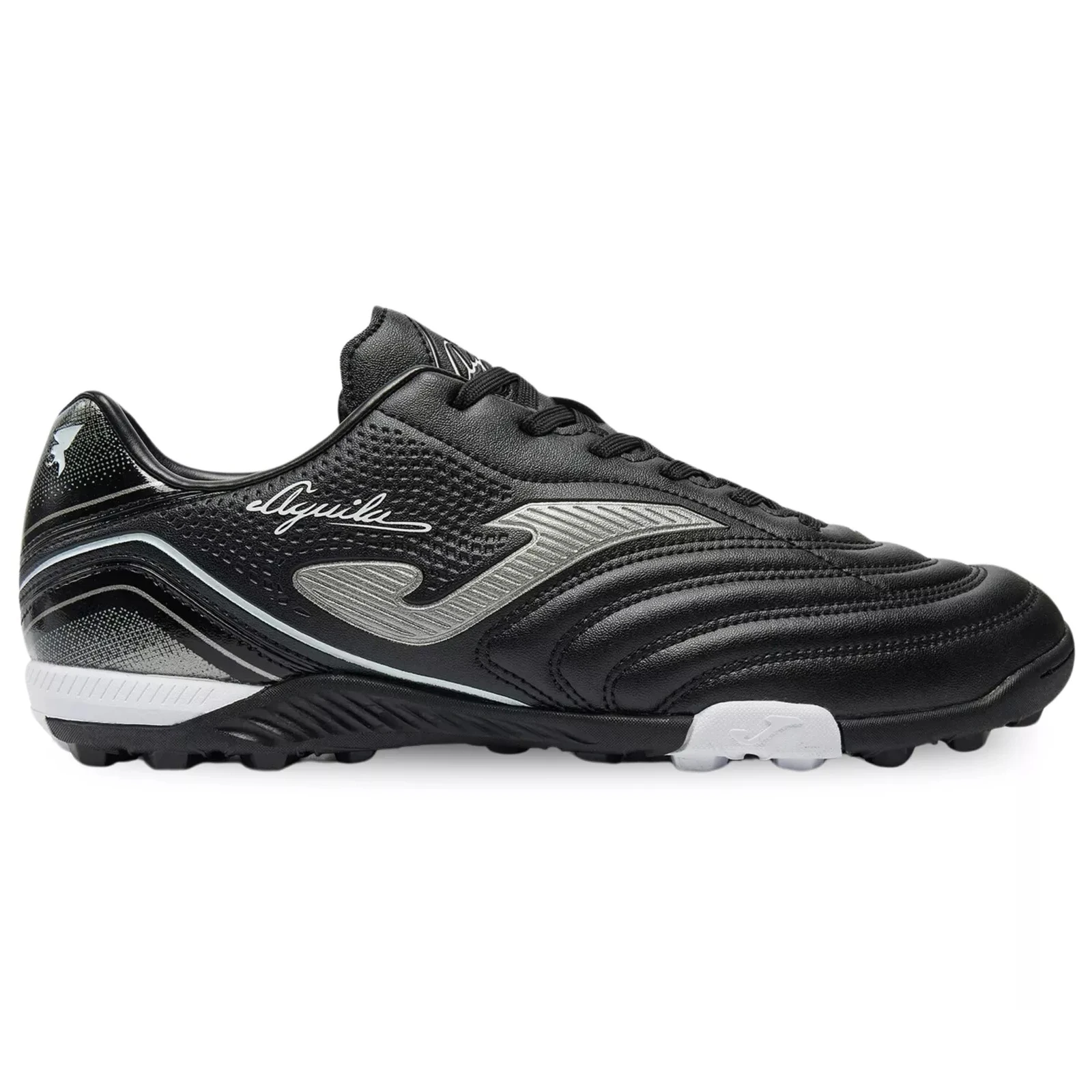 JOMA AGUILA 2401 NEGRO BLANCO TURF KİŞİ FUTBOL AYAQQABILARI