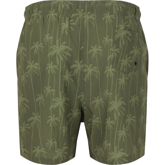 CRUZ ROHAN M MID THIGH Şortlar PRINT 3678 GREEN PALM