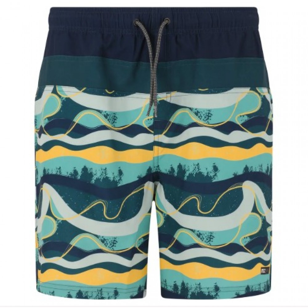 CRUZ MARCEL M KNEE Şortlar PRINT 3637 YELLOW WAVE