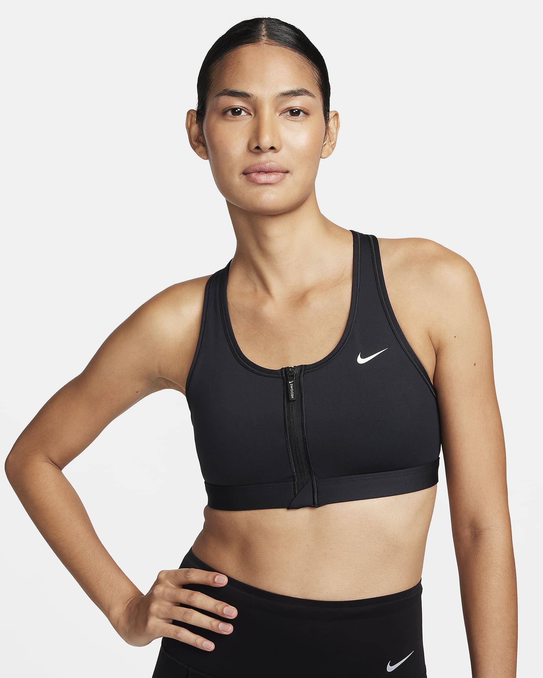 NIKE DF SWOOSH PDED FZ BRA