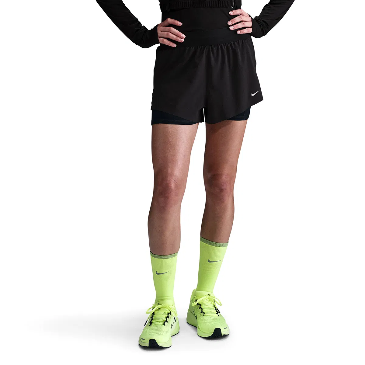 Nike Swift Dri-FIT Qadın 2-in-1 Qaçış ŞORTLARI