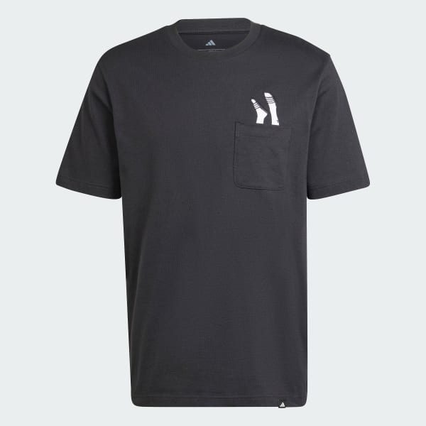 Adidas Lounge Slides Graphic Pocket Tee