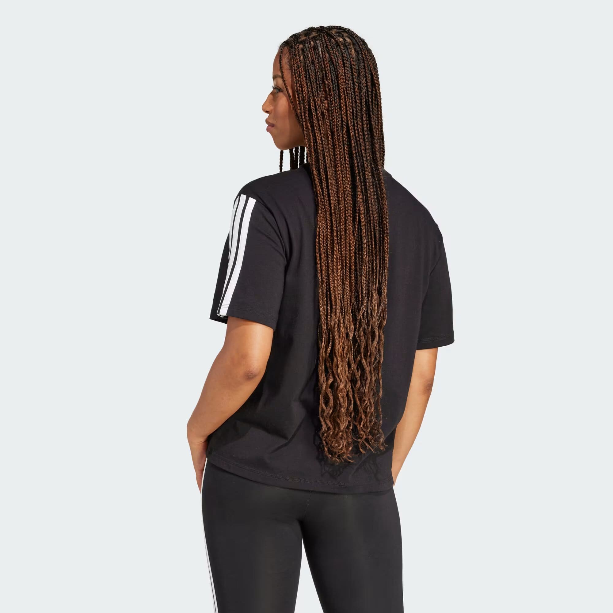 Adidas Essentials 3-Stripes Boyfriend Tee Qadınlar üçün köynək