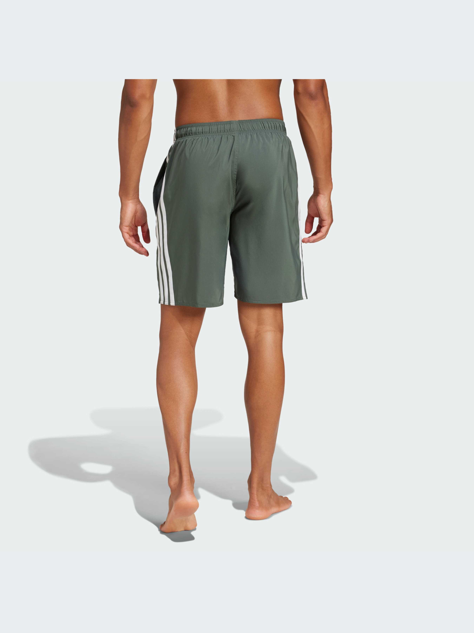 Adidas 3-Stripes Swim Shorts 8-Inch Kişilər üçün çimərlik şortları
