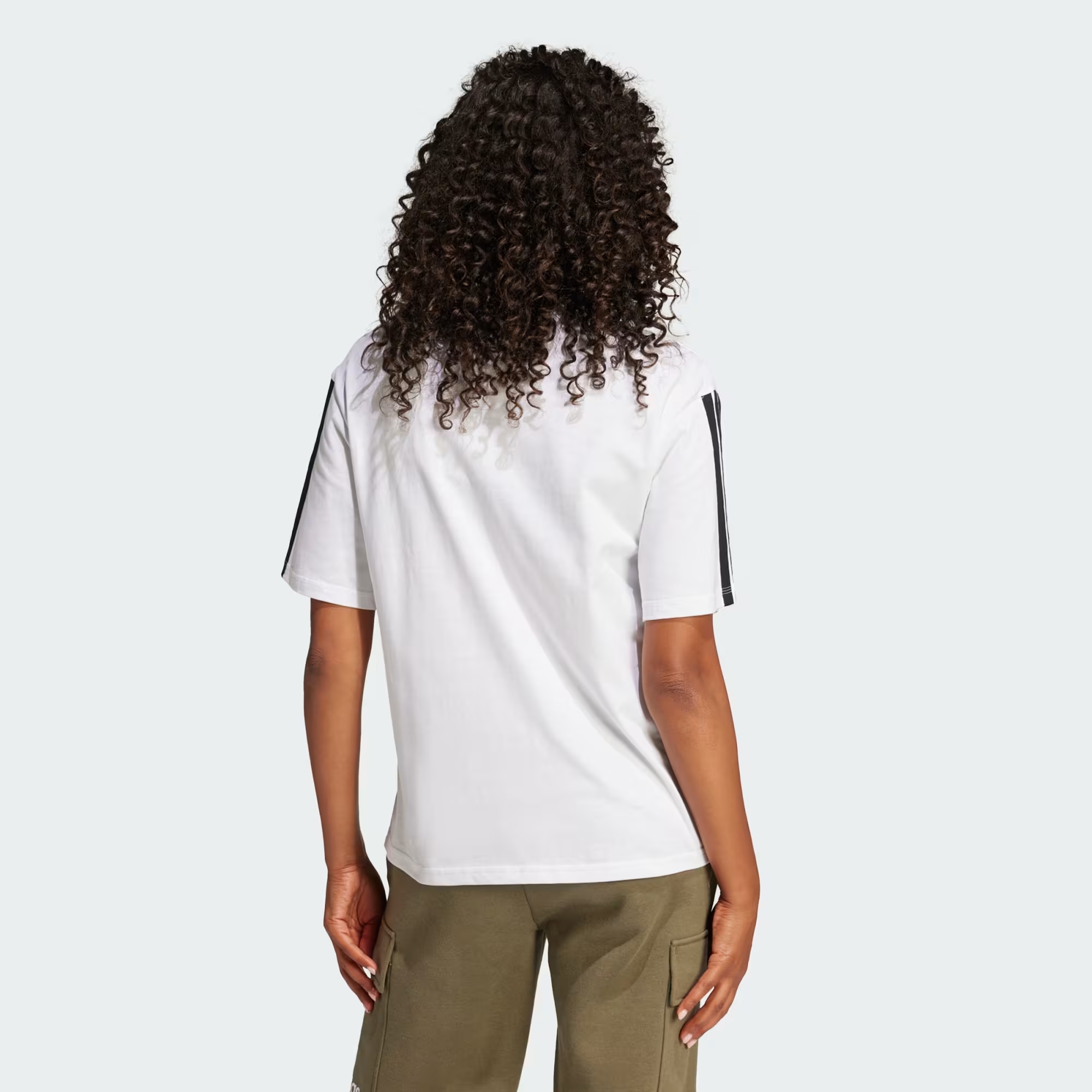 Adidas Essentials 3-Stripes Boyfriend Tee Qadınlar üçün Köynək