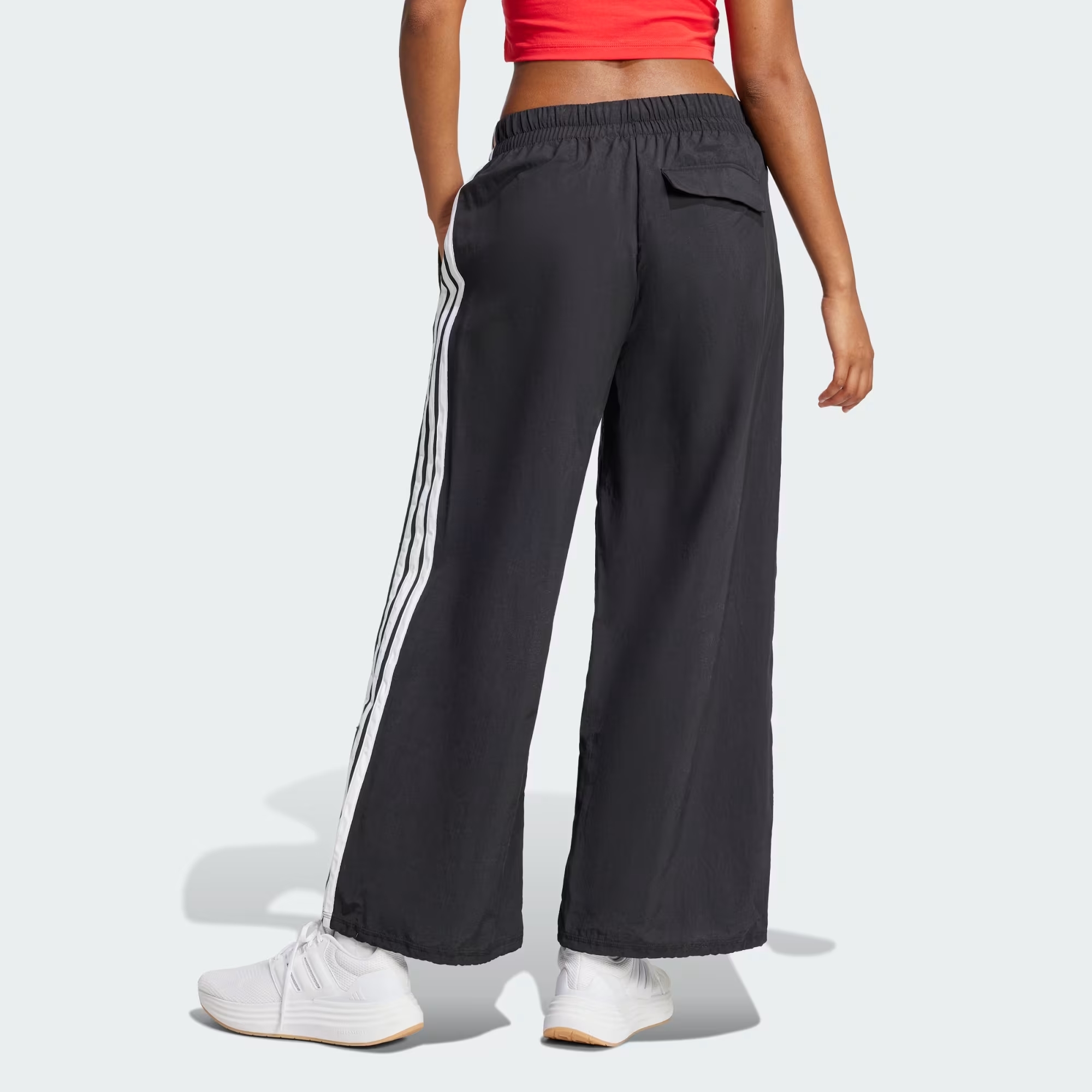 Adidas Essentials 3-Stripes Lifestyle Woven Parachute Tracksuit Bottoms Women's