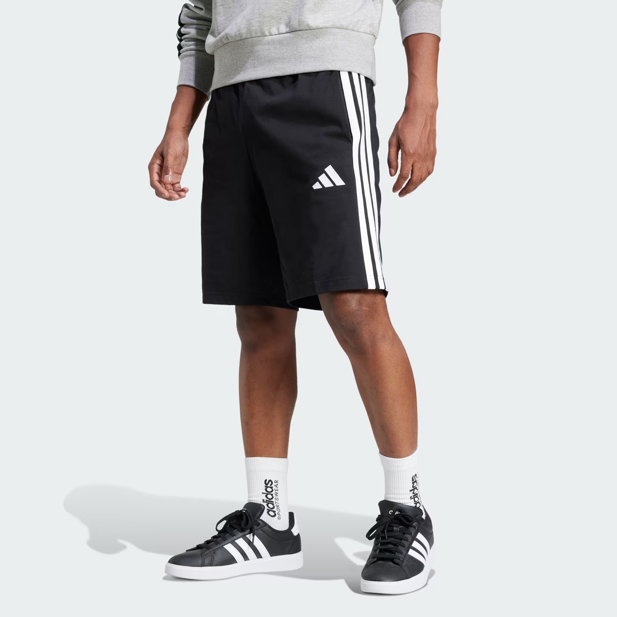 Adidas Essentials 3-Stripes Single Jersey Kişilər üçün şortlar