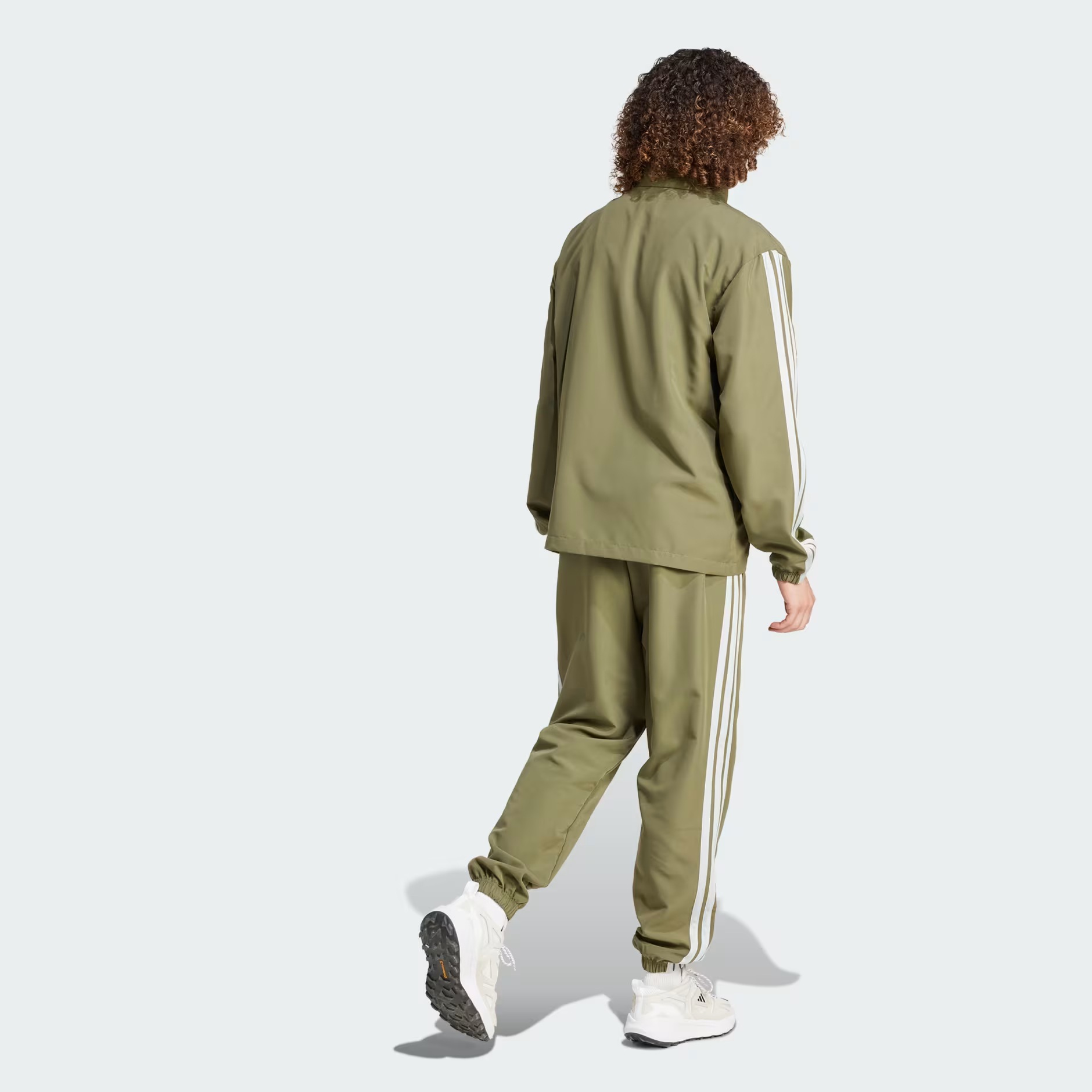 Adidas Sportswear Basic 3-Stripes Woven Track Suit Kişilər üçün idman kostyumu