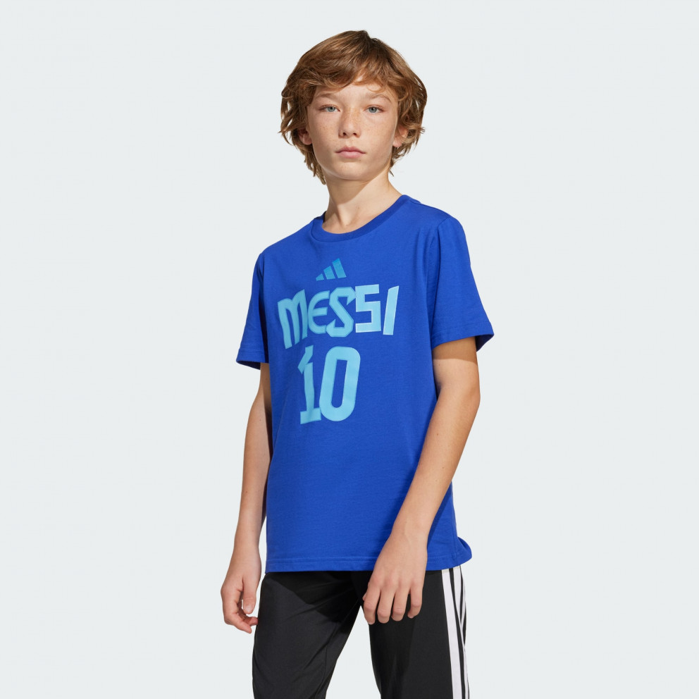 Adidas Messi Name and Number Graphic Tee Uşaqlar üçün köynək