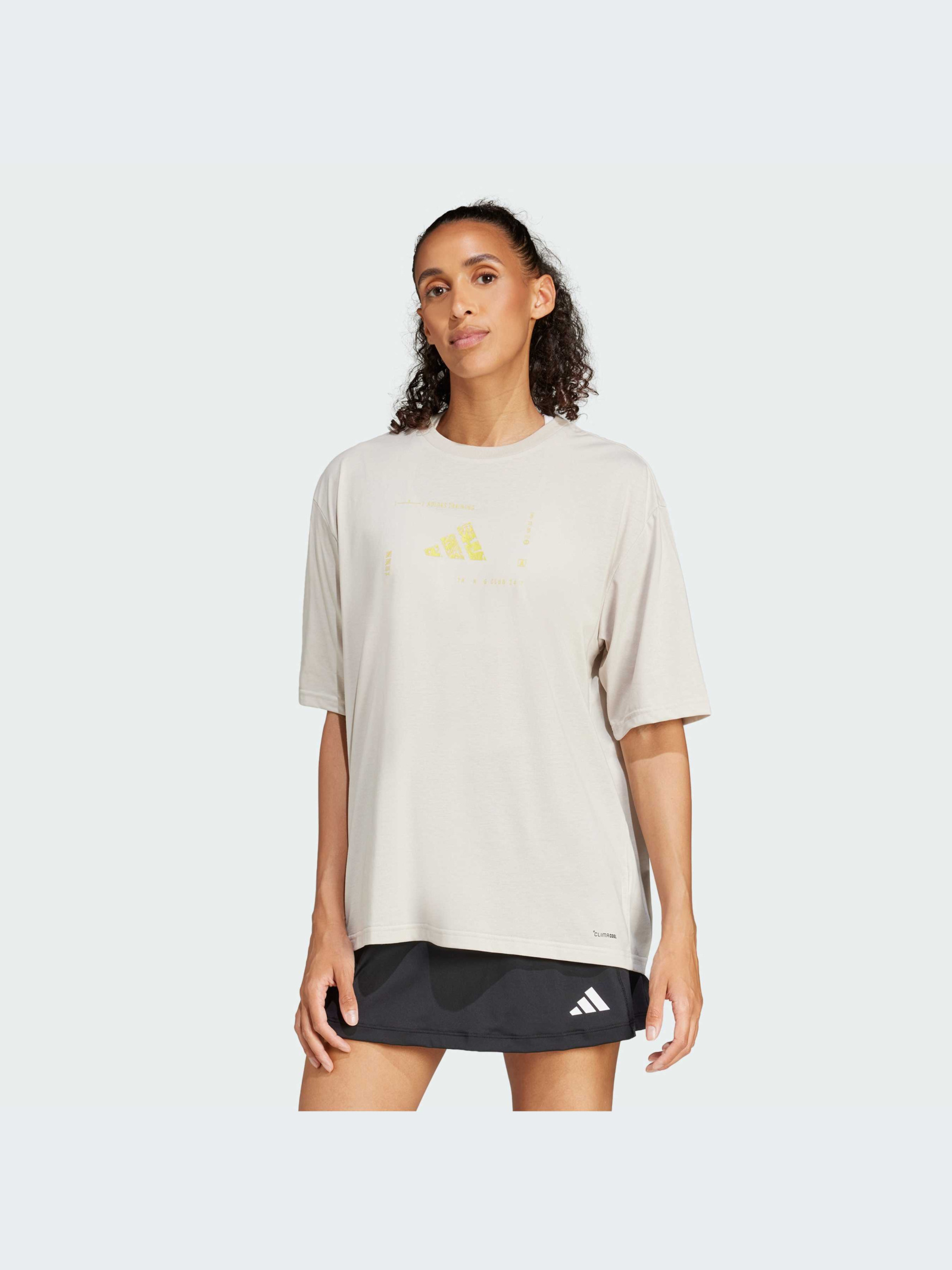 Adidas Climacool Training Animal Logo Graphic Tee Qadınlar üçün köynək