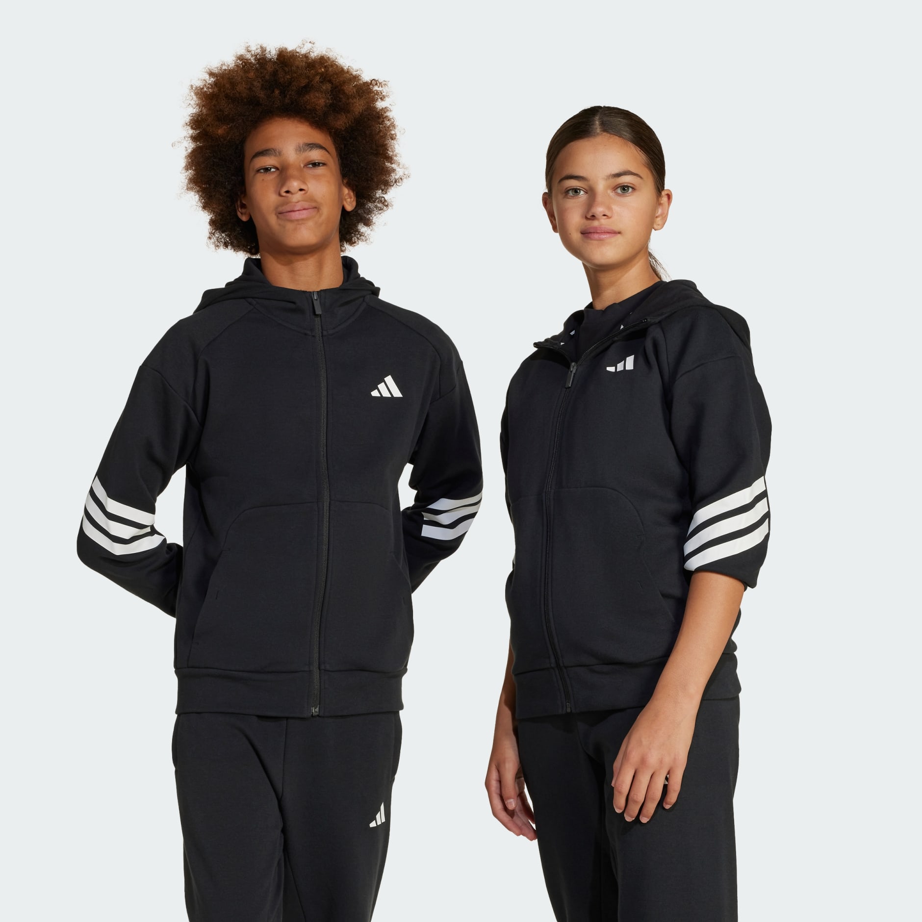 Adidas Future Icons 3-Stripes Uşaqlar üçün zəncirbəndli jaket