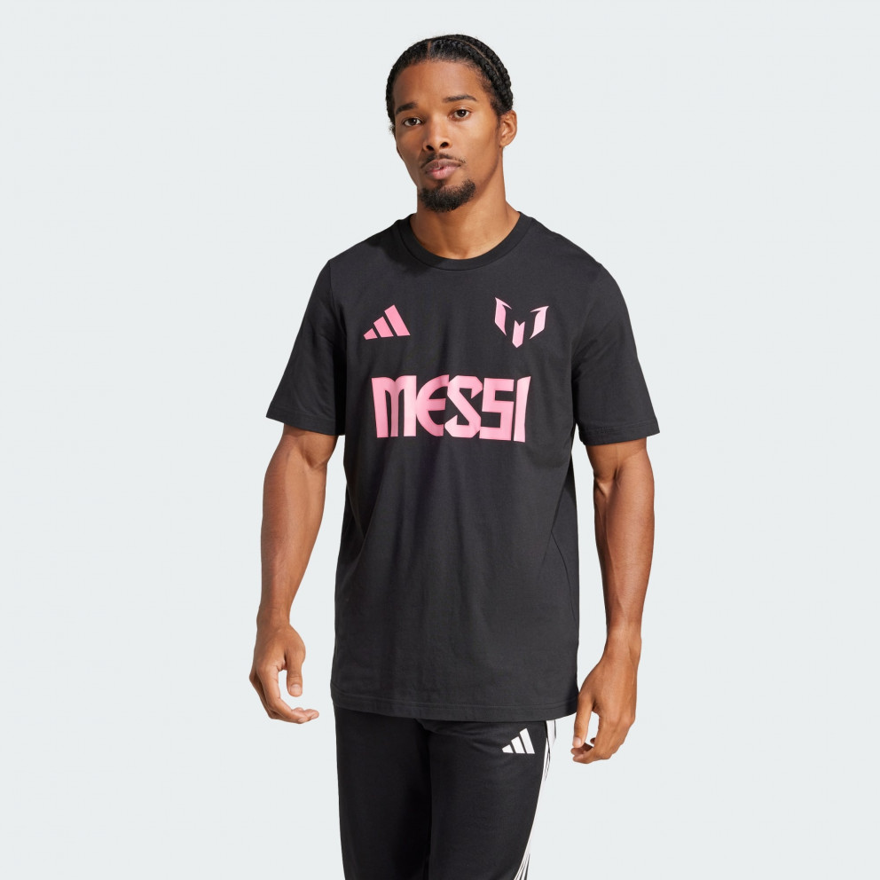 Adidas Messi Name and Number Graphic Tee Kişilər üçün köynək