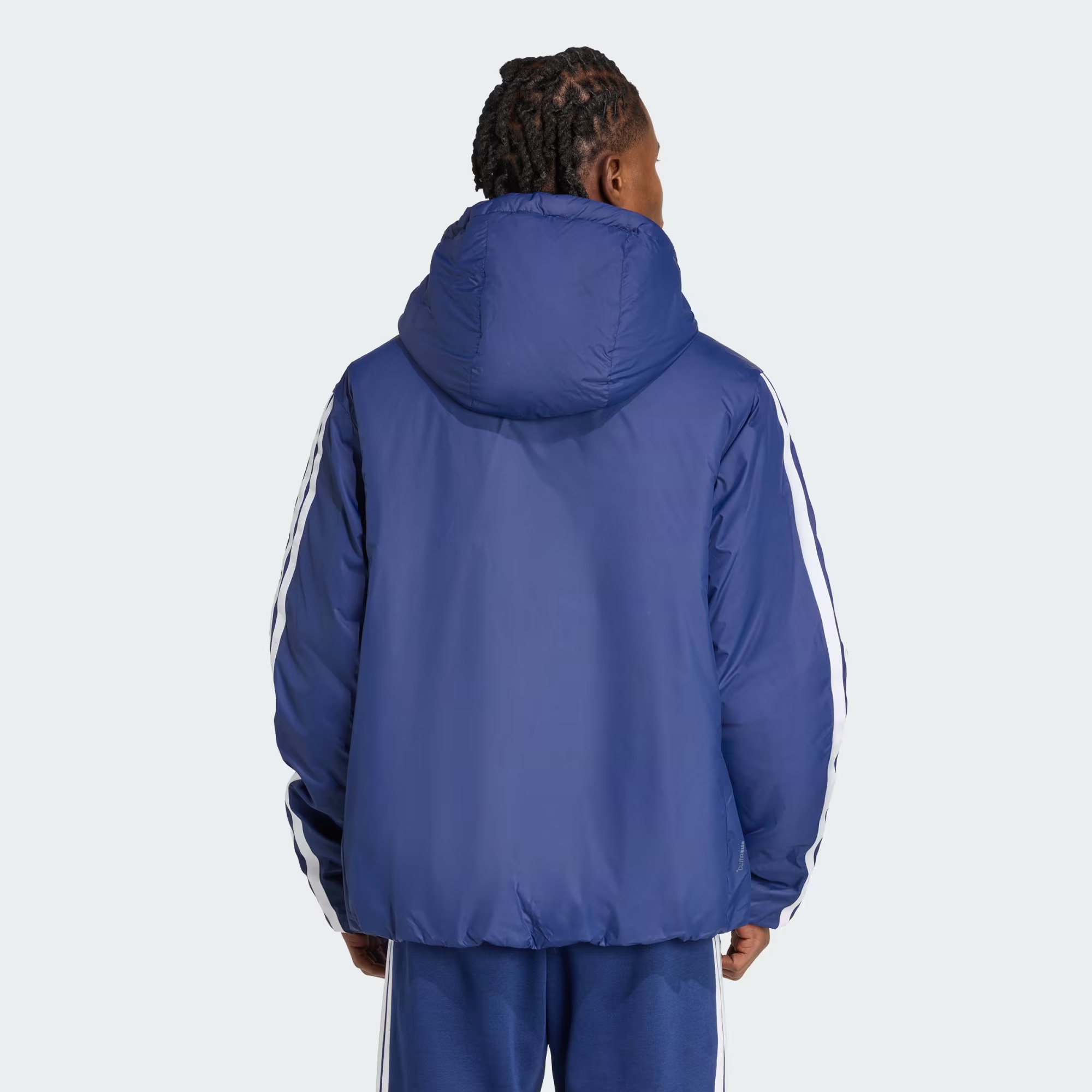 Adidas Essentials CLIMAWARM 3-Stripes Insulated Hooded Jacket Kişilər üçün gödəkçə