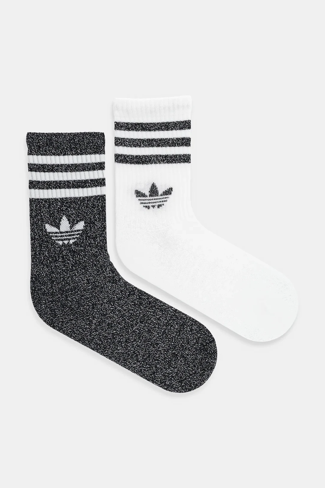 Adidas 3-Stripes Glitter Crew Socks 2 cüt corab dəsti