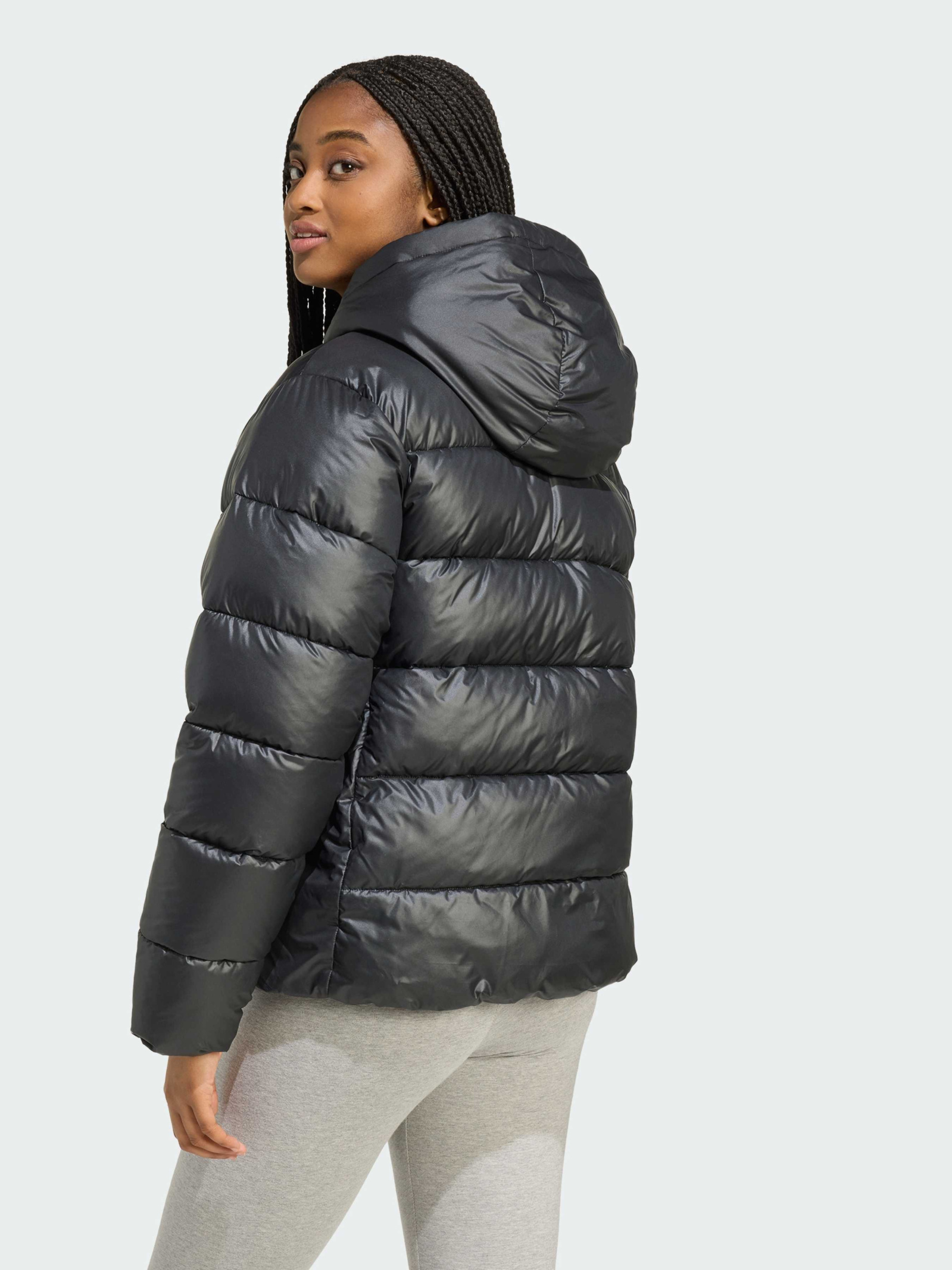 Adidas Essentials CLIMAWARM Synthetic Down Puffer Hooded Qadınlar üçün gödəkçə