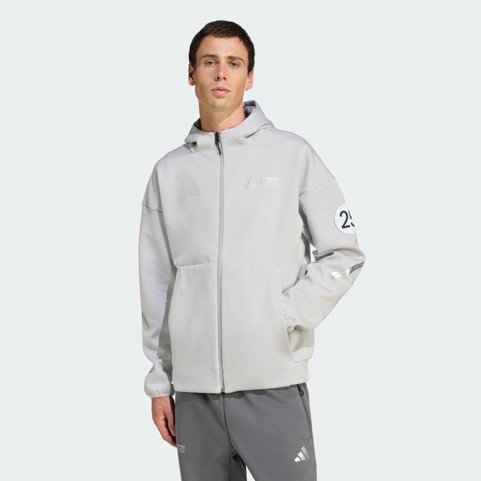Adidas Mercedes - AMG Petronas Formula One Team Silver Arrows Full-Zip Hood Kişilər üçün hudi