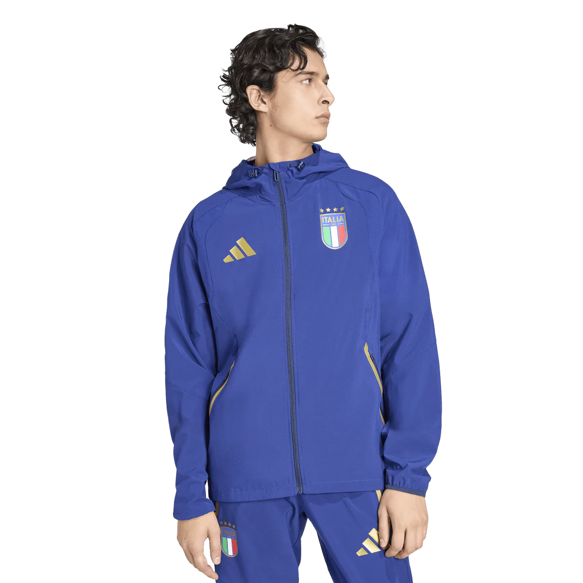 Adidas Italy Tiro Travel Full Zip Windbreaker Men
