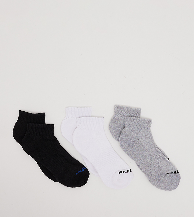 Skechers Knitted Crew Socks 3 cüt corab dəsti
