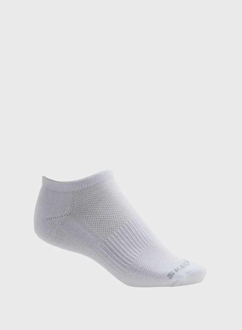 Skechers Terry No Show Socks 3 cüt corab dəsti