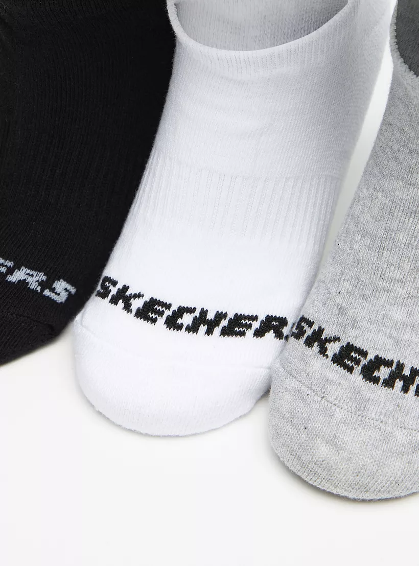 Skechers Non-Terry Invisible Sports Socks 3 cüt corab dəsti