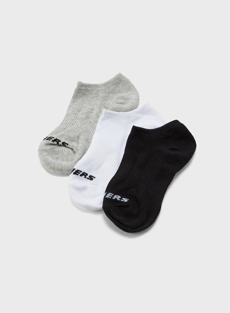 Skechers Non-Terry Invisible Sports Socks 3 cüt corab dəsti
