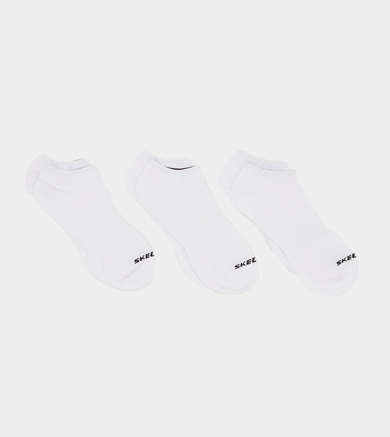 Skechers Non-Terry Invisible Sports Socks 3 cüt corab dəsti