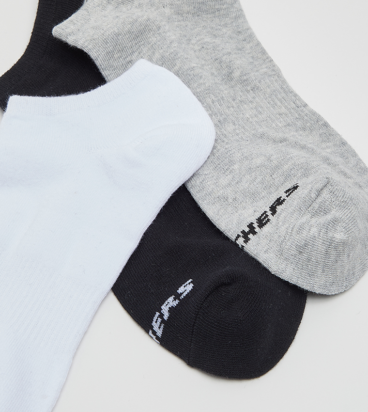 Skechers Non-Terry Invisible Sports Socks 3 cüt corab dəsti