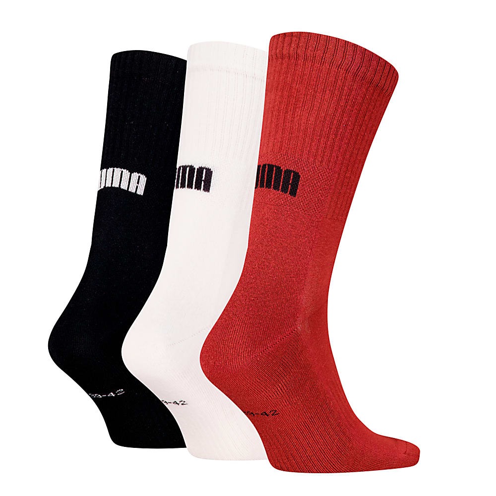 PUMA Unisex Crew Socks 3 pack 3 dəst corablar