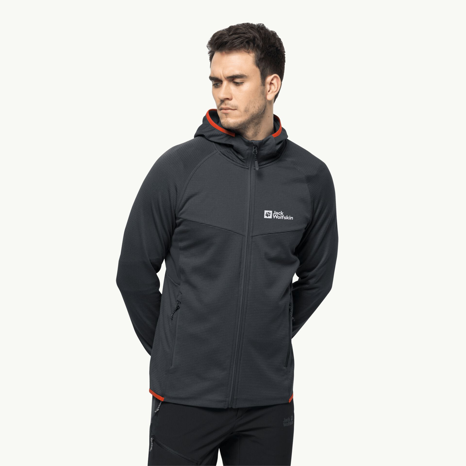 JACK WOLFSKIN HYDRO GRID HOODED FZ M