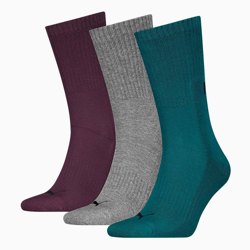 PUMA Unisex Crew Socks 3 pack 3 dəst corablar